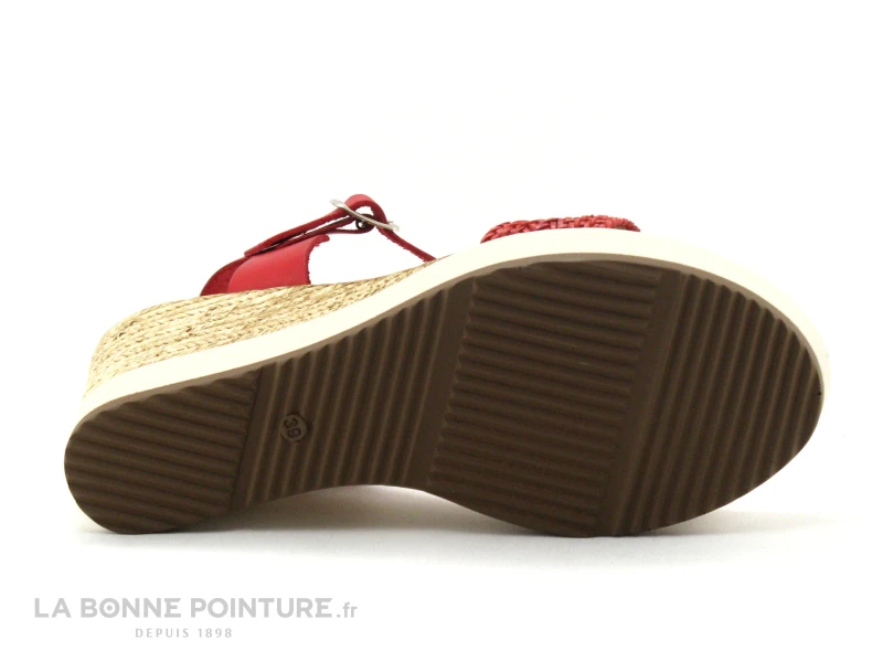 Patricia Miller 3217 - Sandale Rouge Talon Haut - Semelle Compensee 7 Patricia Miller 3217 - Sandale Rouge Talon Haut - Semelle Compensee – Image 7