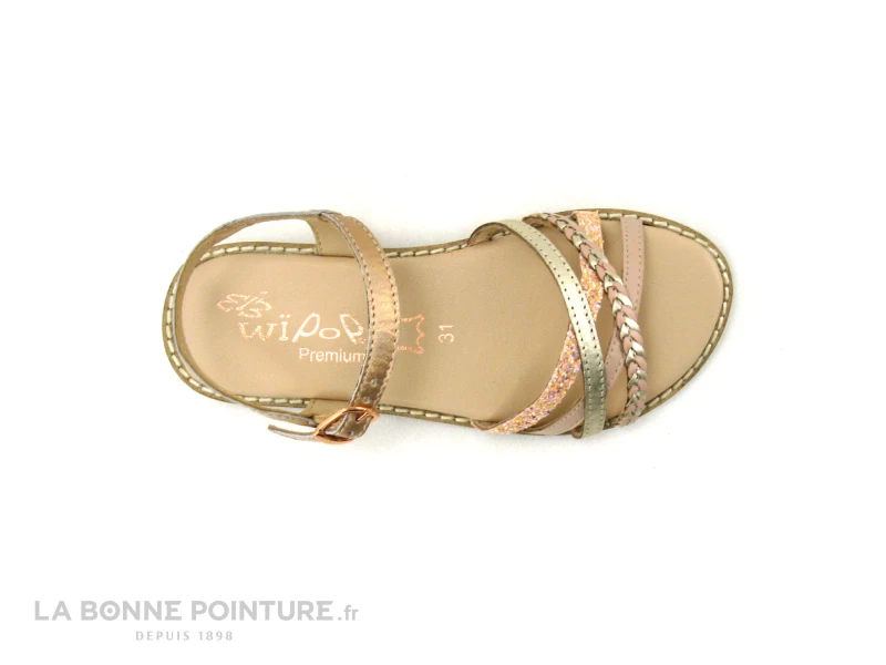 Wipop INOX Rose Gold - Sandales Mode Fille 4 Wipop INOX Rose Gold - Sandales Mode Fille – Image 4