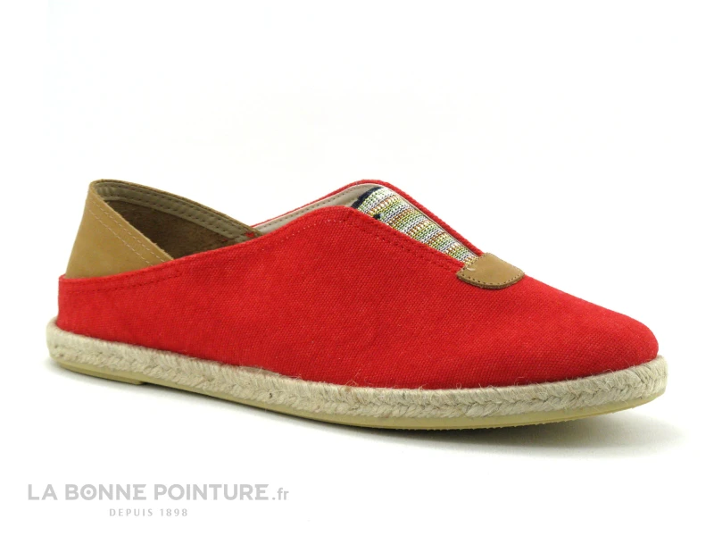 CM Mediterranea 37126001 - Rouge Et Camel - Chaussure Espadrille 5 CM Mediterranea 37126001 - Rouge Et Camel - Chaussure Espadrille – Image 5