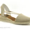 Ludiher 365 Beige - Espadrille Compensee En Toile Beige