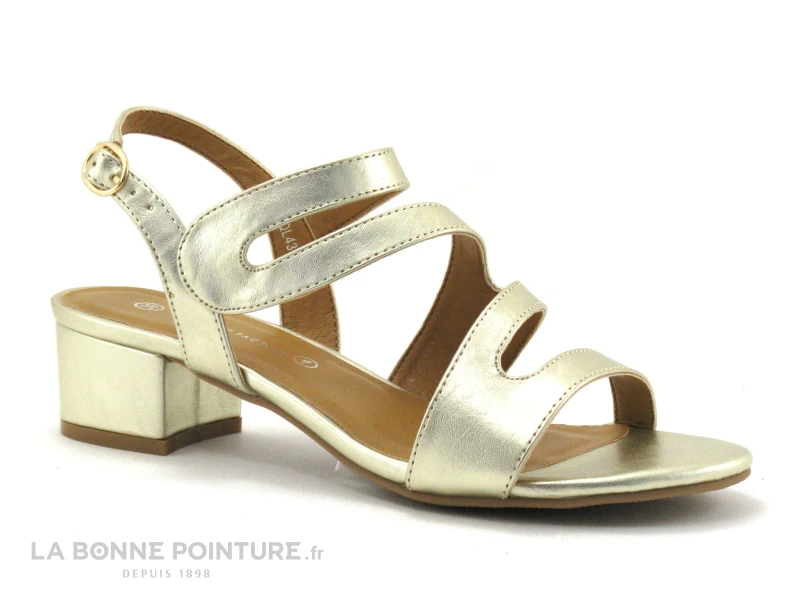 The Divine Factory QL4331 Or - Sandale Doree Talon Large 1 The Divine Factory QL4331 Or - Sandale Doree Talon Large